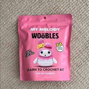 NEW My Melody The Woobles Crochet Kit - Pink Sanrio hello kitty